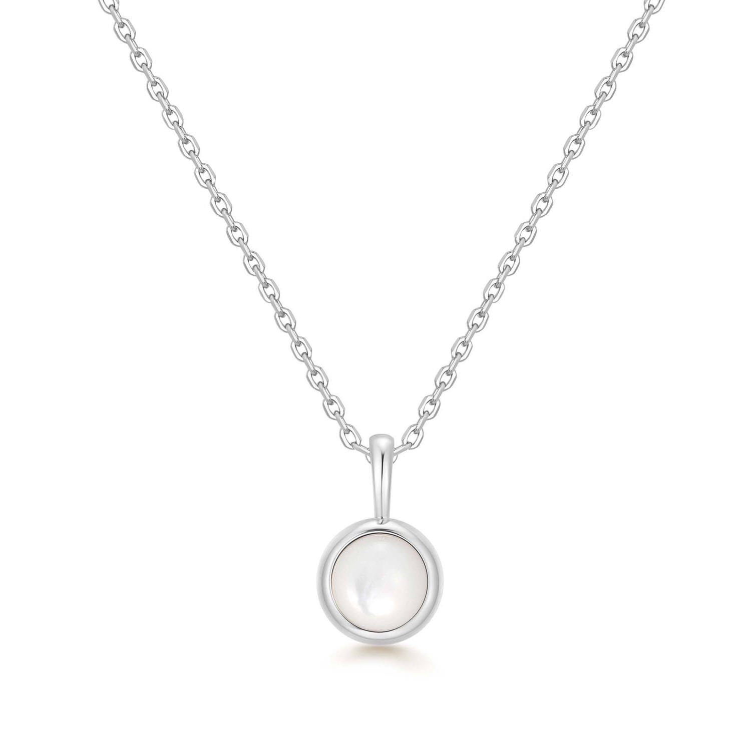  Lady Cozy - Silber / Rhodiniert - Perle - 48cm